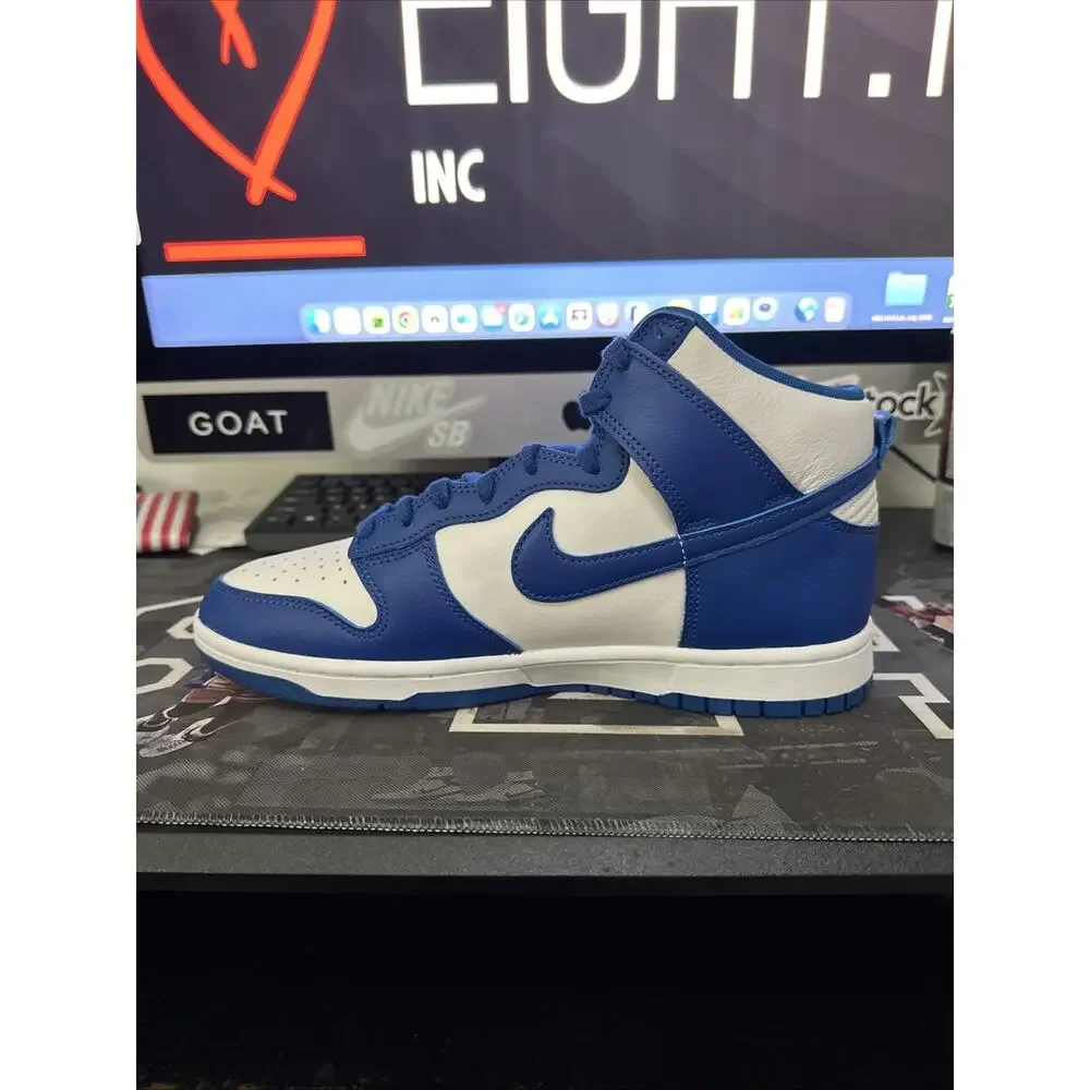 New Men's Size 9.5 Nike Dunk Hi Retro SE Kentucky Blue HF3143-100